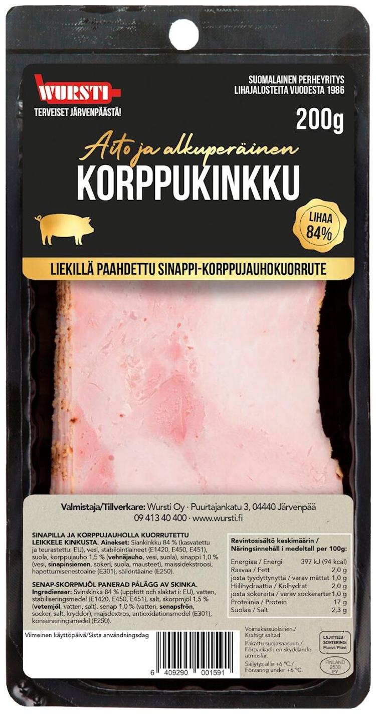 Wursti Korppukinkku siivutettu 200g