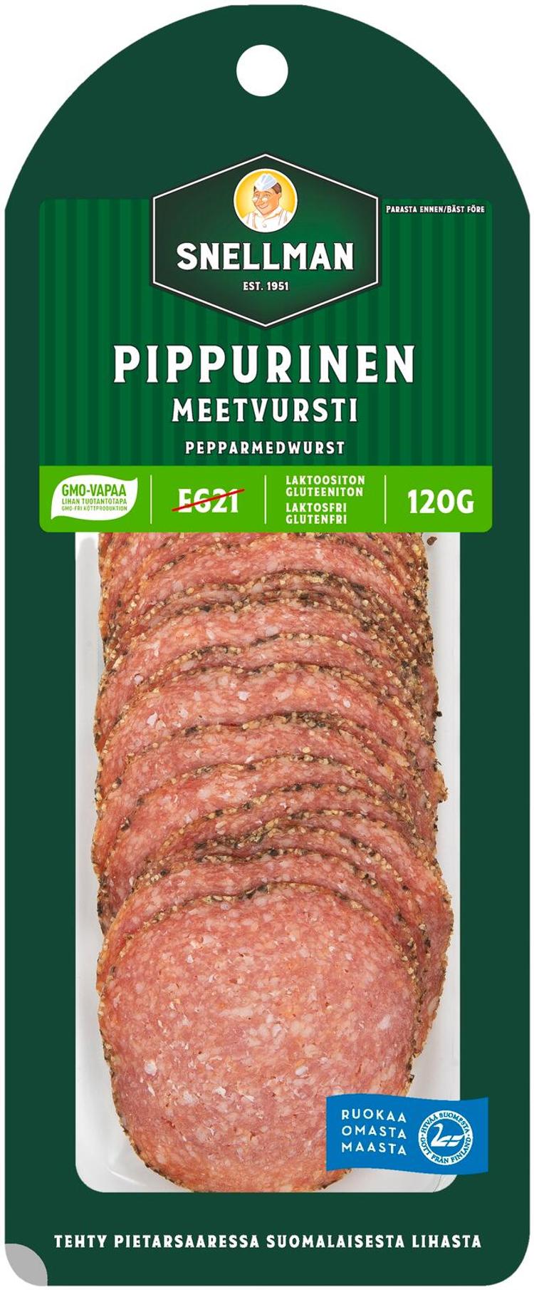 Snellman Pippurinen meetvursti viipaleet 120g