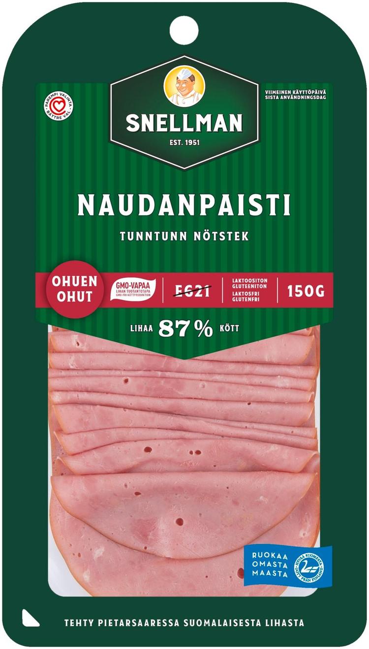 Snellman Ohuen ohut naudanpaisti 150g