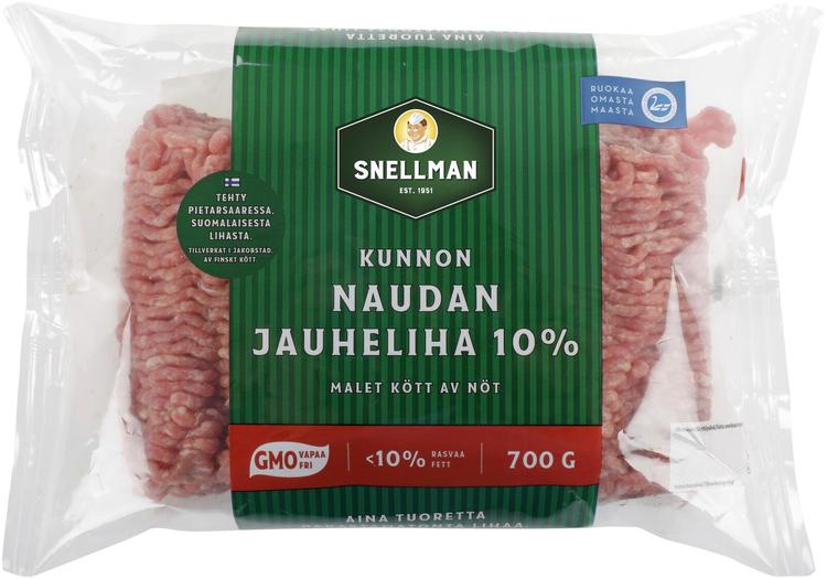 Snellman Kunnon naudan jauheliha 10% 700g
