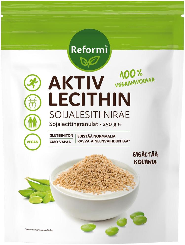 Reformi Aktiv Lecithin soijalesitiinirae 250g ravintolisä