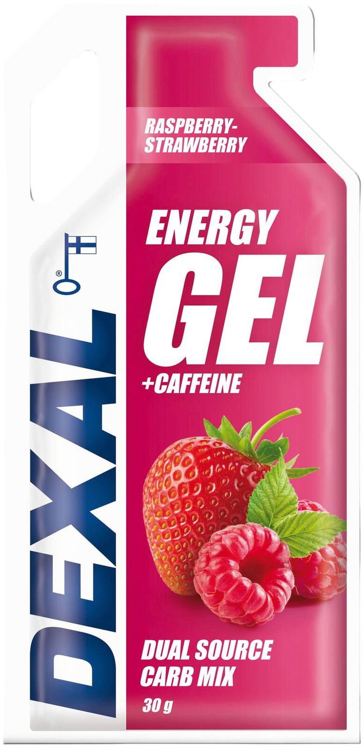 Dexal Energiageeli vadelma-mansikka+kofeiini 30g