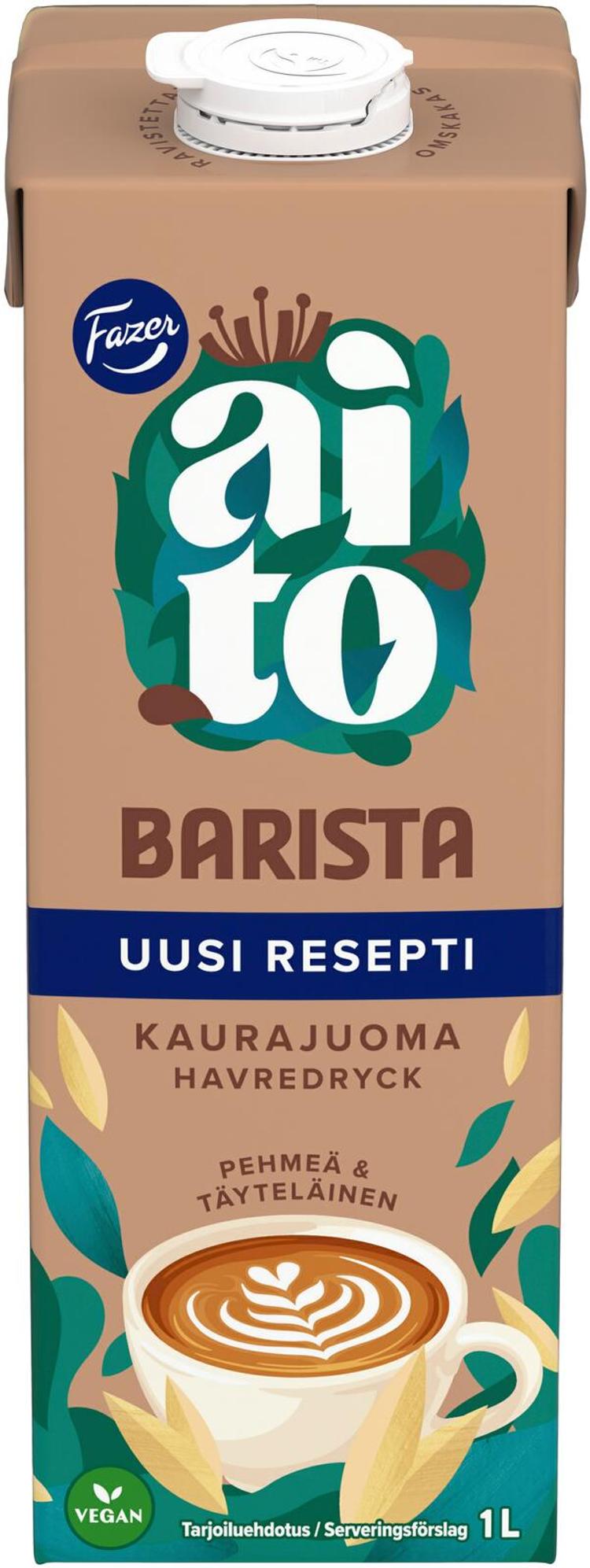 Fazer Aito Kaurajuoma Barista 1L UHT