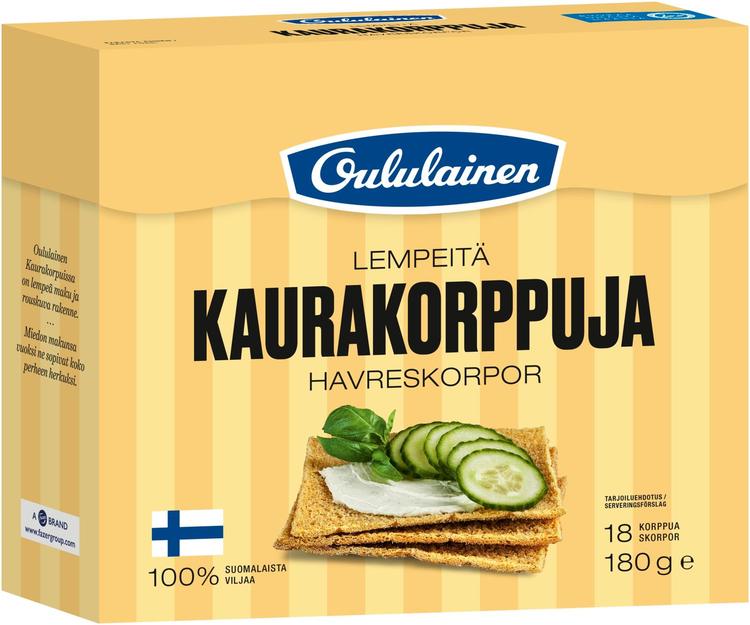 Oululainen Kaurakorppu 180g