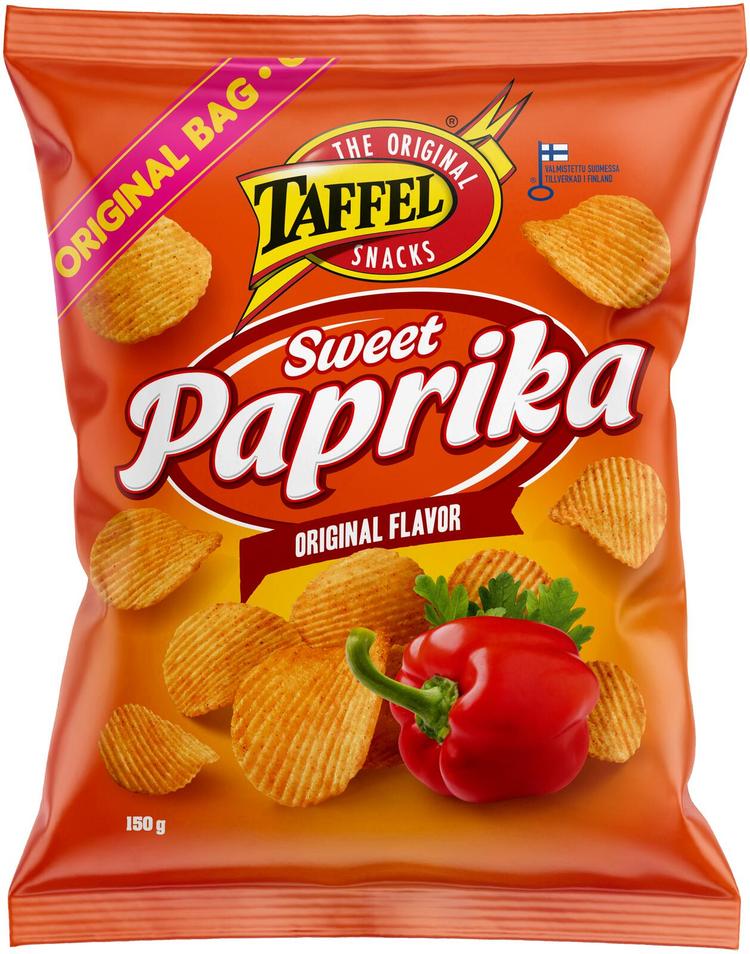 Taffel Sweet Paprika maustettu sipsi 150g