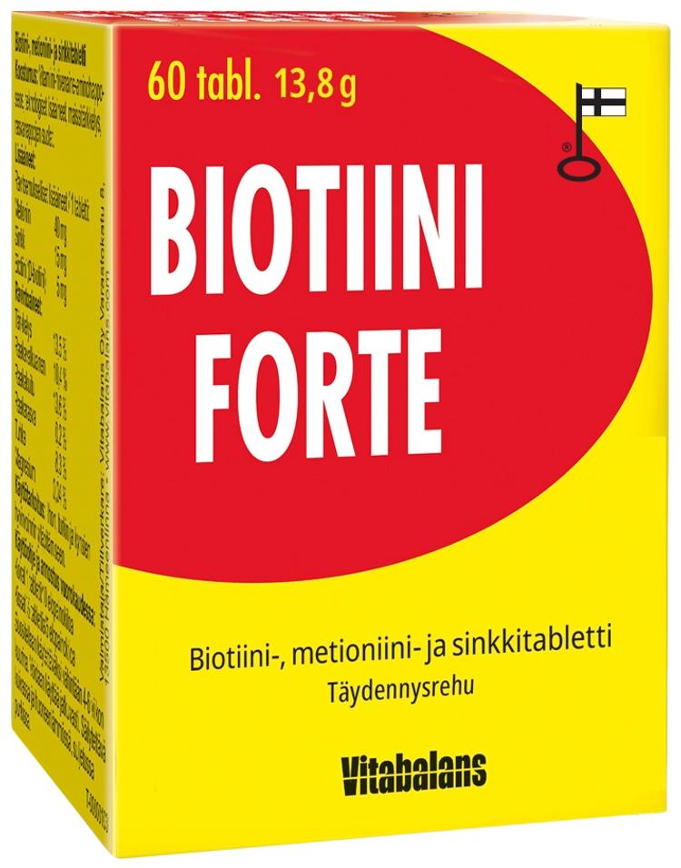 Biotiini Forte sinkki-biotiini-metioniinitabletti koirille ja kissoille, 60 tabl.