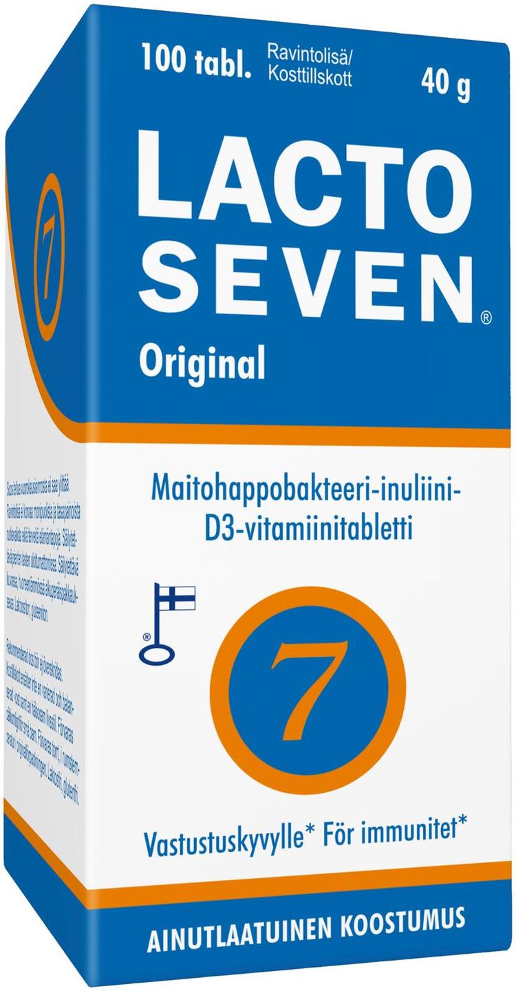 Lacto Seven 100 kpl maitohappobakteeri-inuliinivalmiste 40 gr