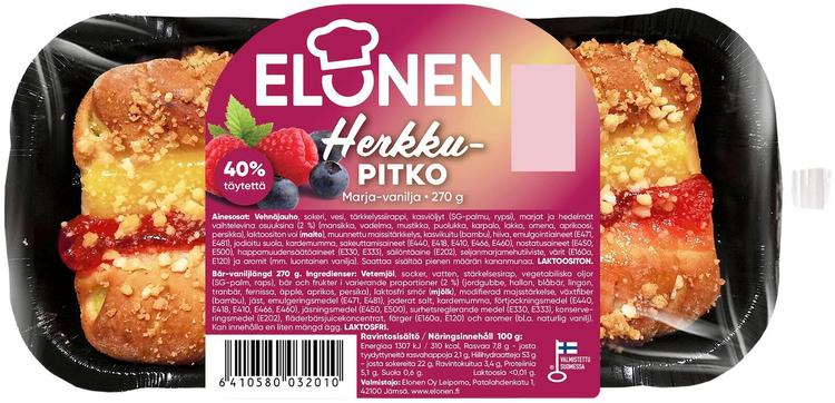 Elonen Herkkupitko Marja-vanilja 270g