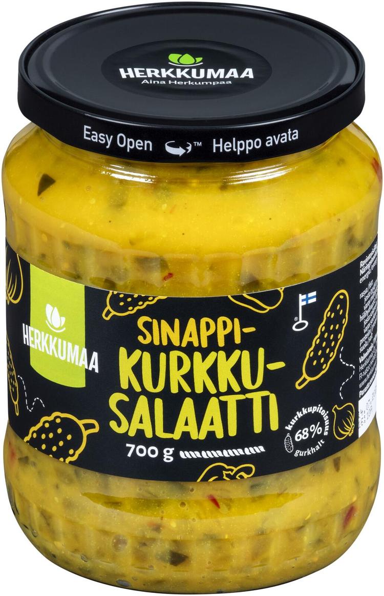 Herkkumaa Sinappikurkkusalaatti 700g