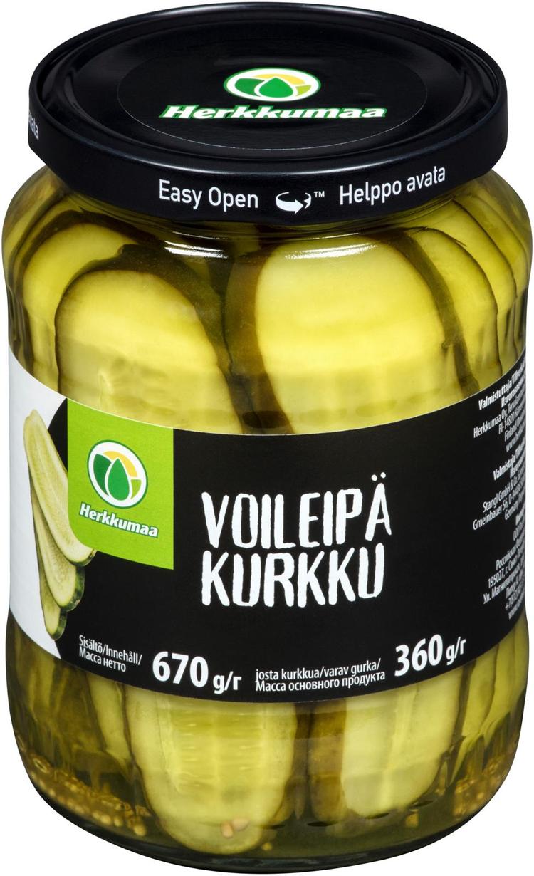 Herkkumaa Voileipäkurkku 670/360g