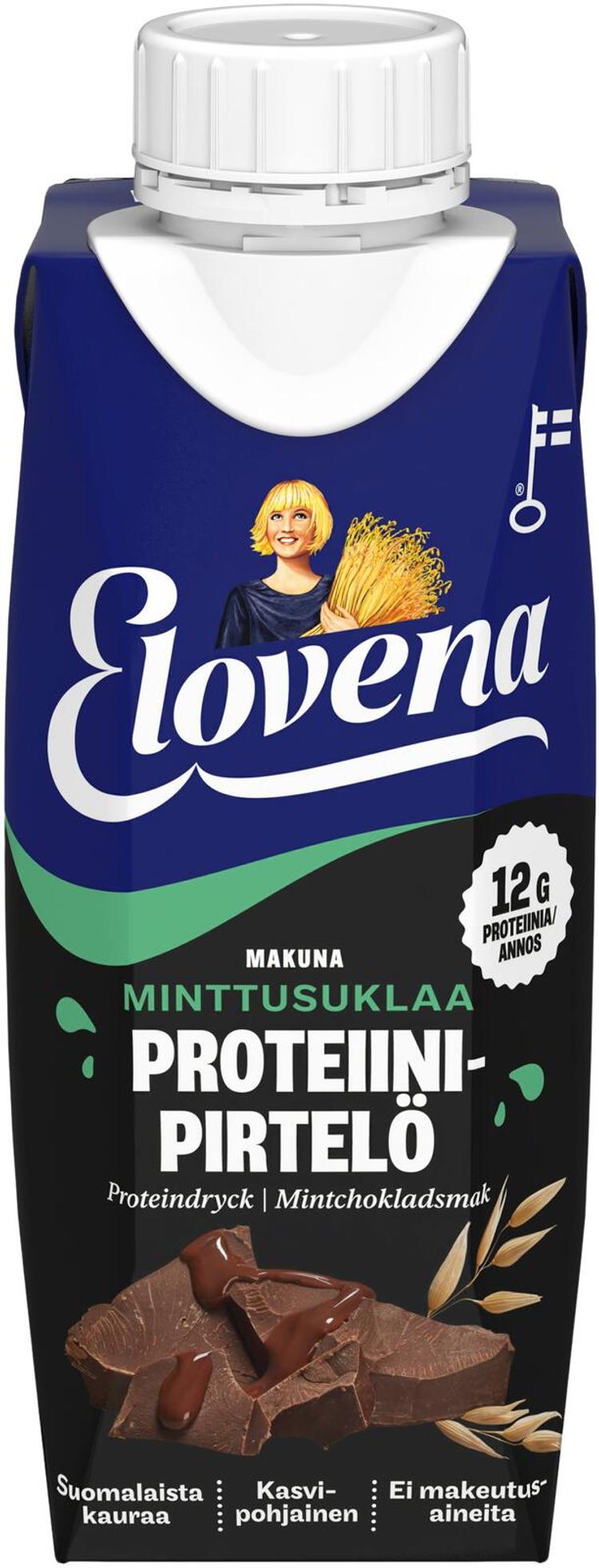 Elovena 2,5dl minttusuklaa proteiinipirtelö