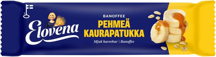 Elovena 30g banoffee pehmeä kaurapatukka