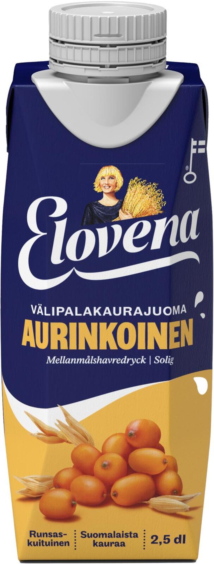 Elovena 2,5dl aurinkoinen välipalakaurajuoma