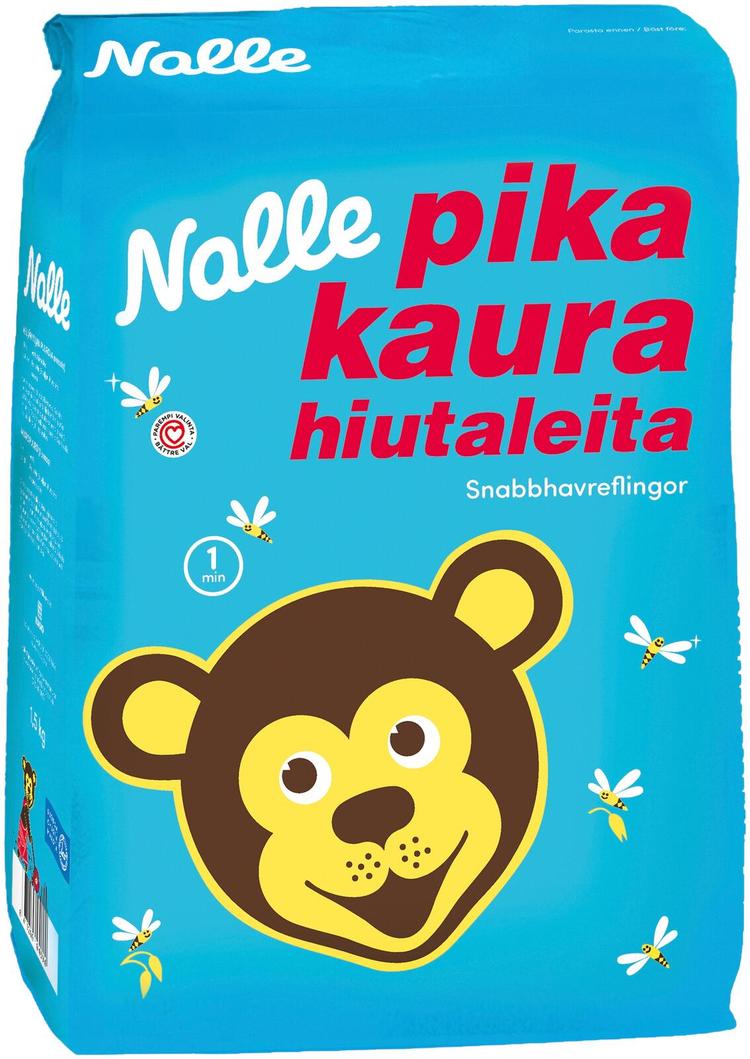 Nalle 1,5kg pikakaurahiutaleita