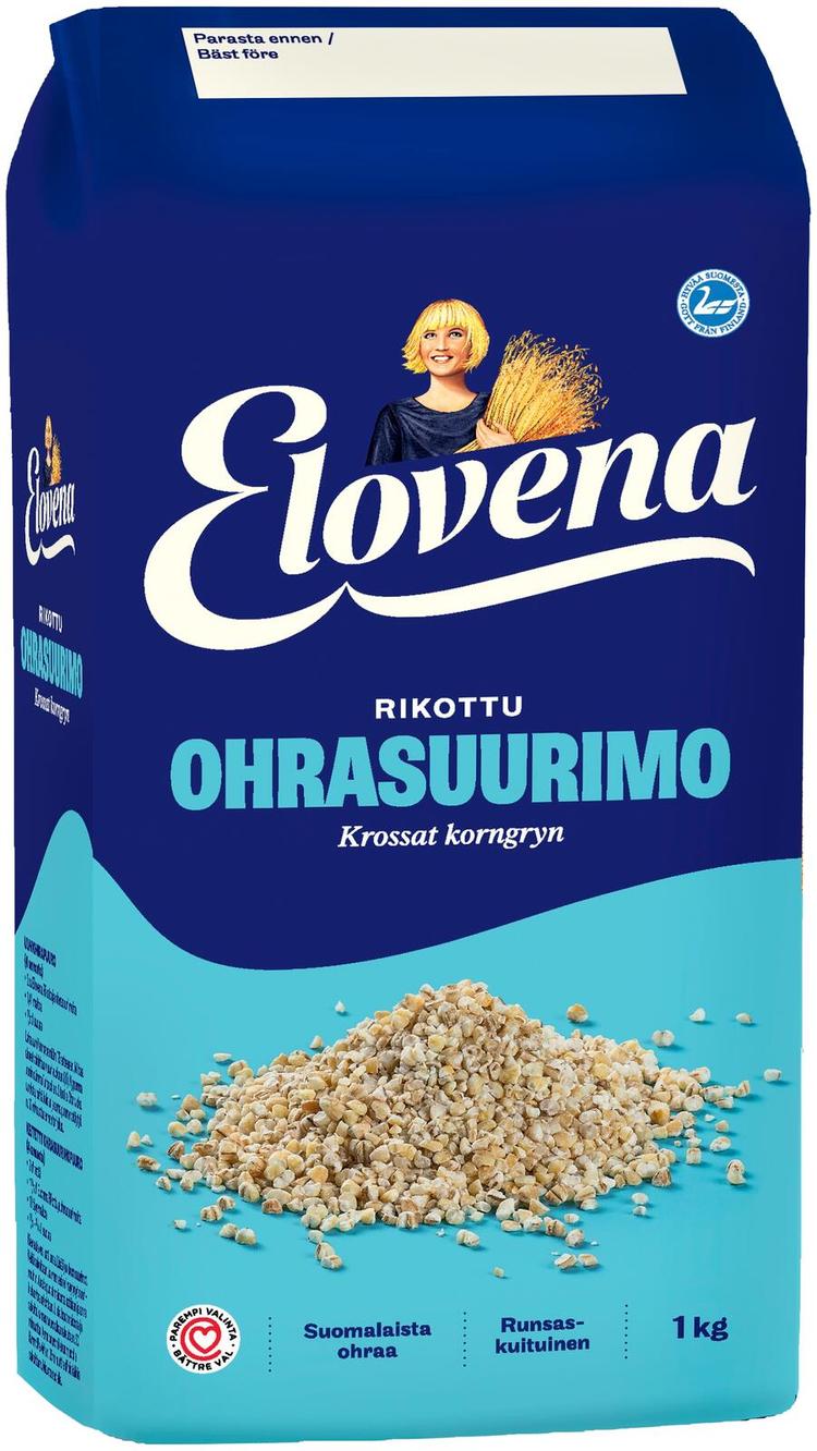 Elovena 1kg rikottu täysjyväohrasuurimo