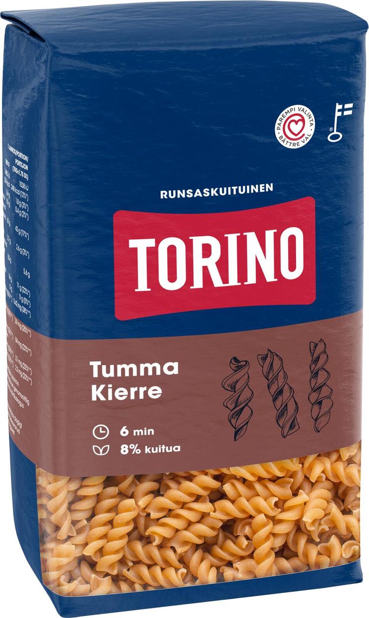 Torino 500g tumma kierrepasta