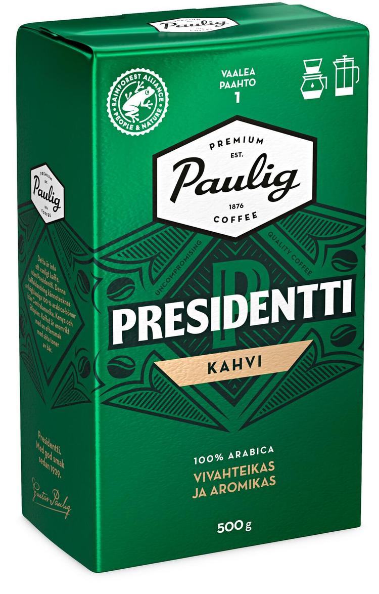 Paulig Presidentti kahvi suodatinjauhatus 500g