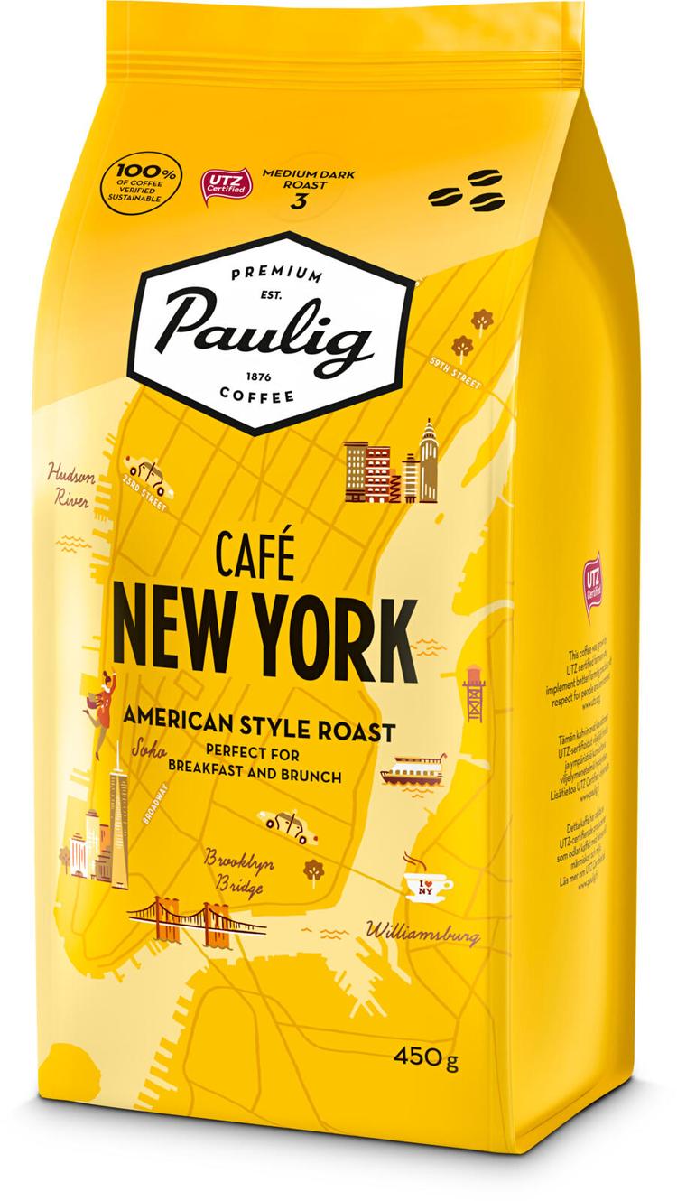 Paulig Café New York kahvi kahvipapu 450g