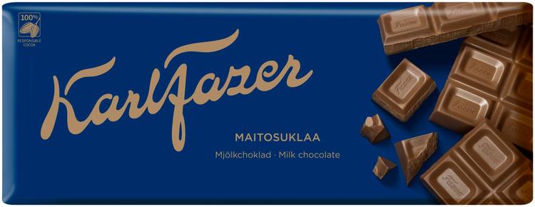 Karl Fazer maitosuklaa suklaalevy 200g