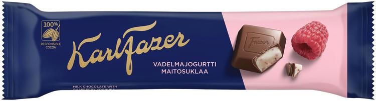 Karl Fazer vadelmajogurtti suklaapatukka 37g