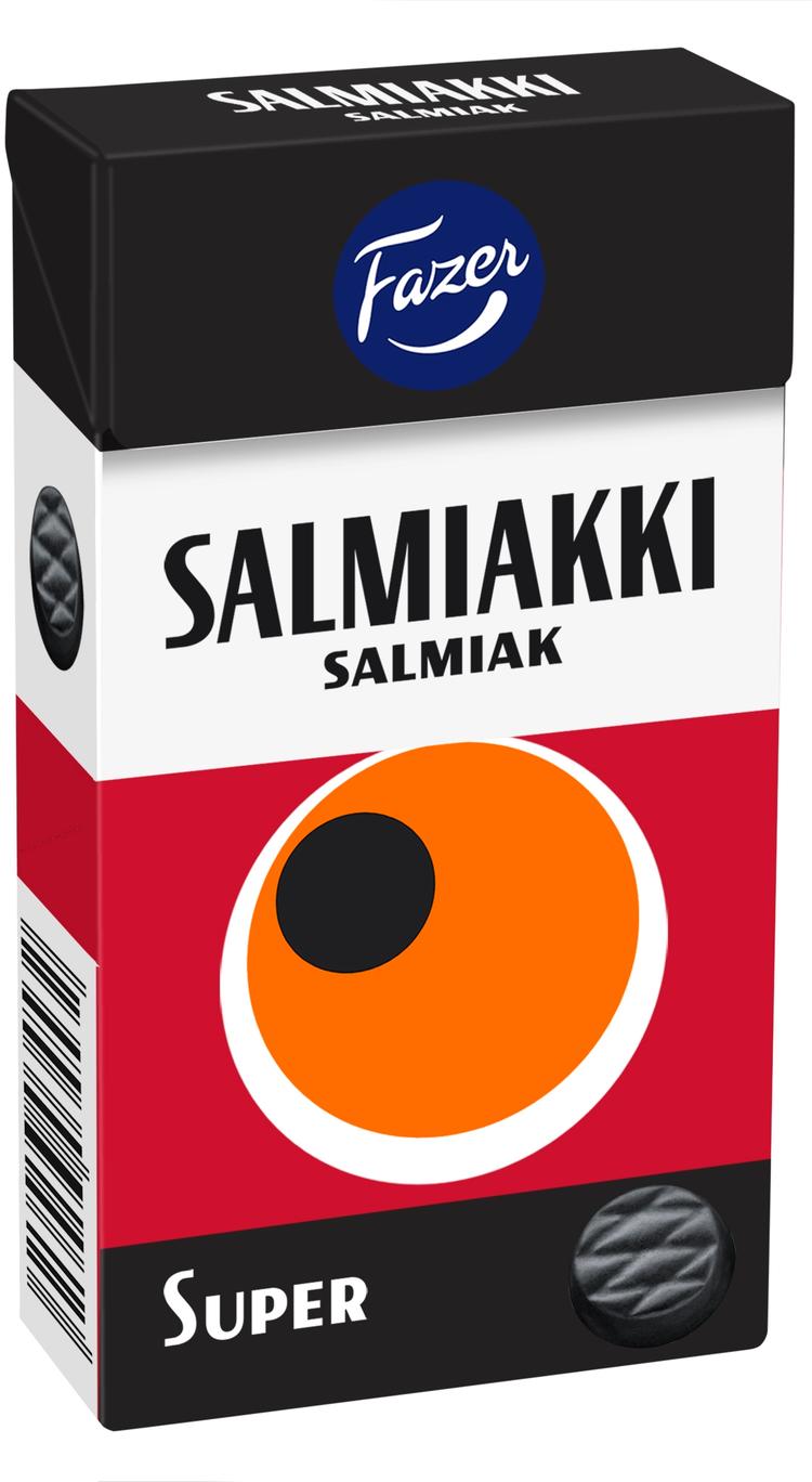 Fazer Super Salmiakki salmiakkilakritsipastilleja 38g