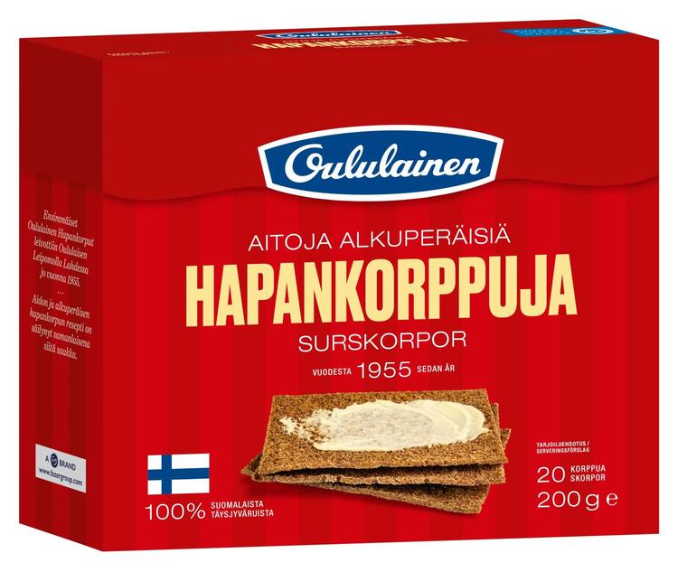 Oululainen Hapankorppu 200g