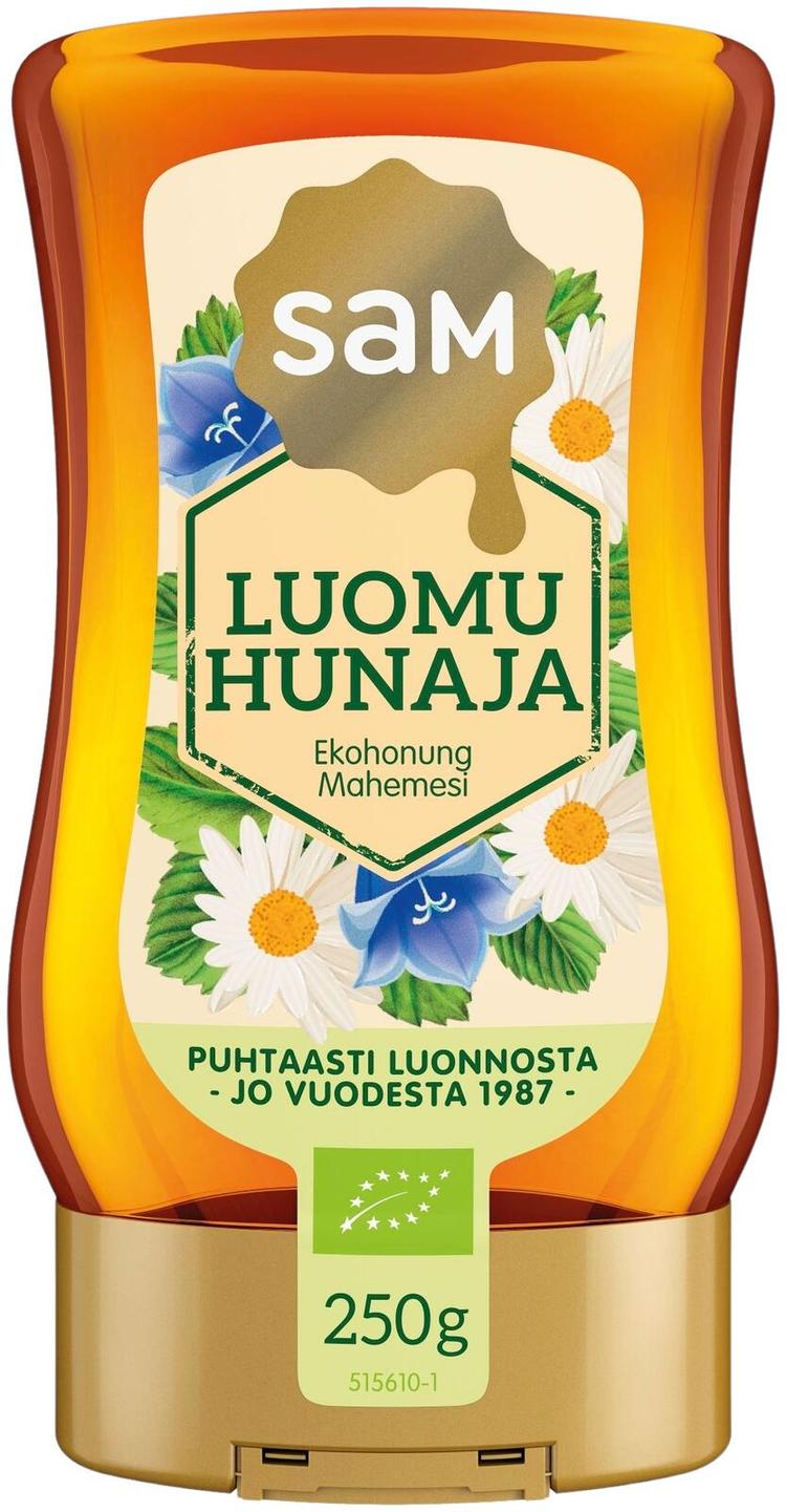 Hunajainen SAM Luomuhunaja 250g