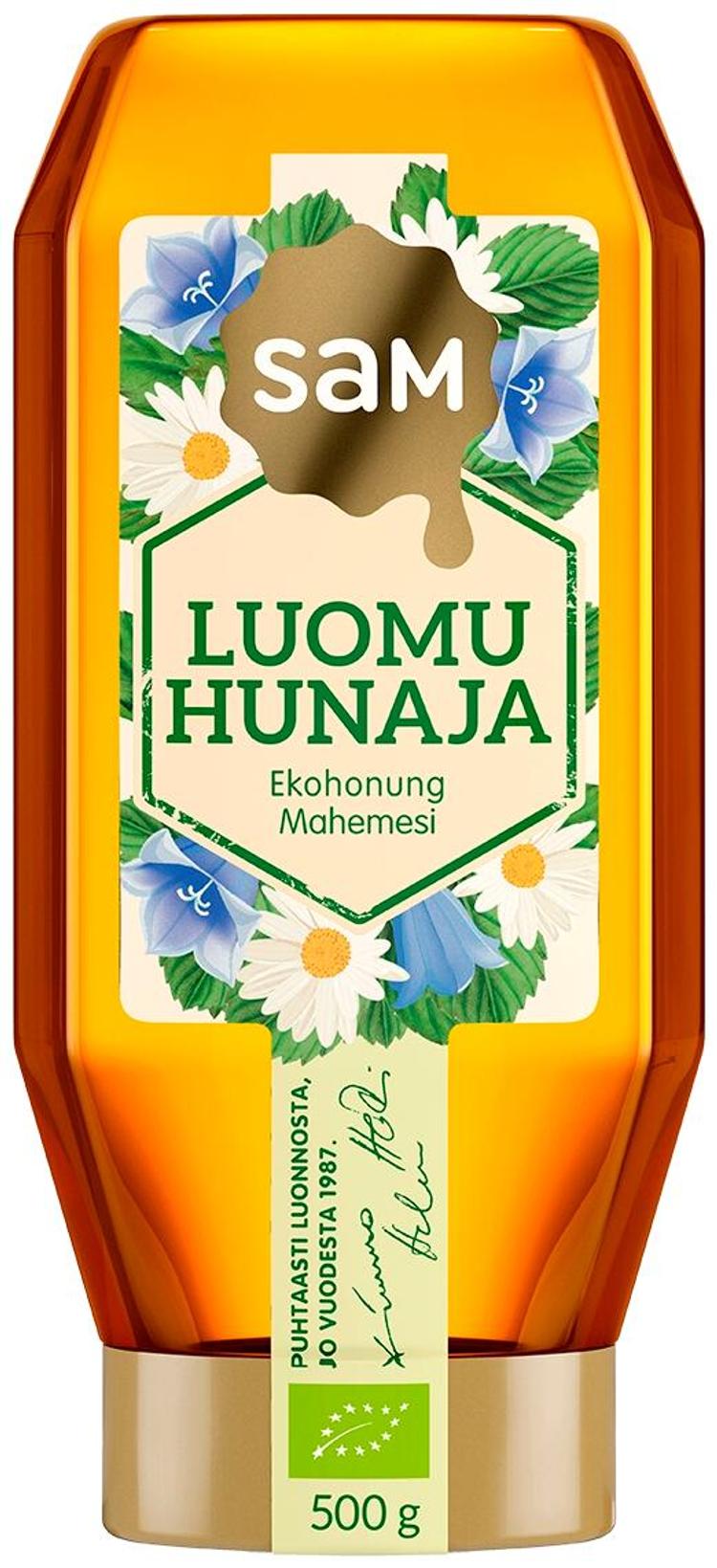 Hunajainen SAM Luomuhunaja 500g