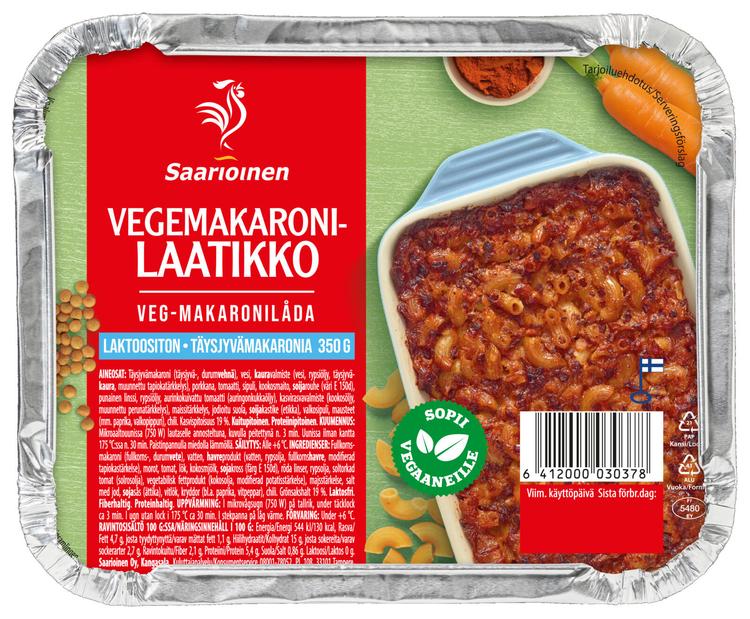 Saarioinen Vegemakaronilaatikko 350g