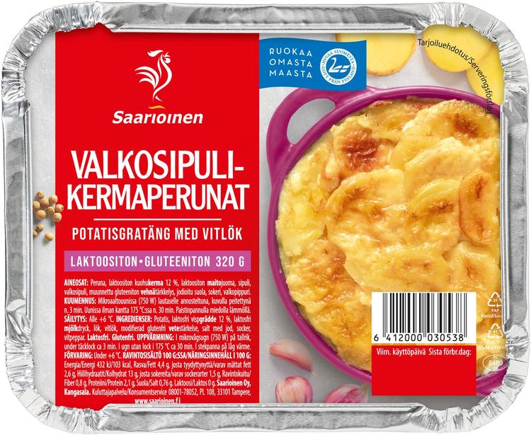 Saarioinen Valkosipulikermaperunat 320g