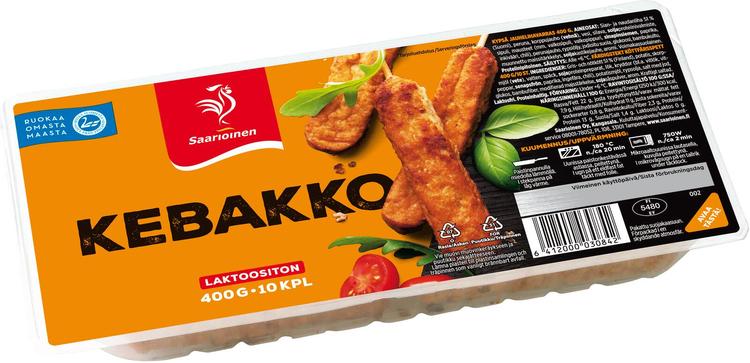 Saarioinen Kebakko; kypsä jauhelihavarras 400g/10kpl