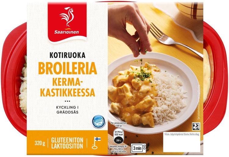 Saarioinen Broileria kermakastikkeessa 320g