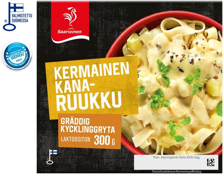 Saarioinen Kermainen kanaruukku; pasta-broilerruukku 300g