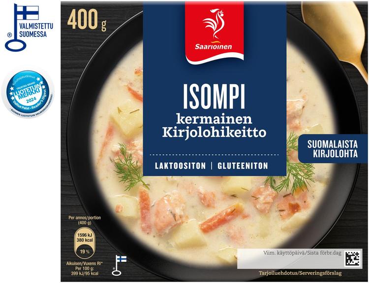 Saarioinen Isompi Kirjolohikeitto 400g