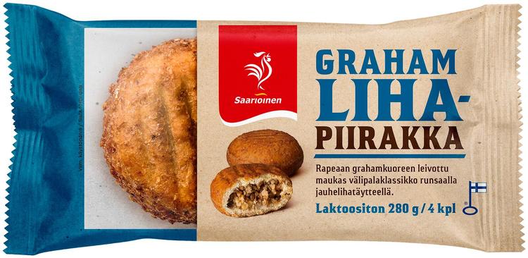 Saarioinen Grahamlihapiirakka 4kpl 280g