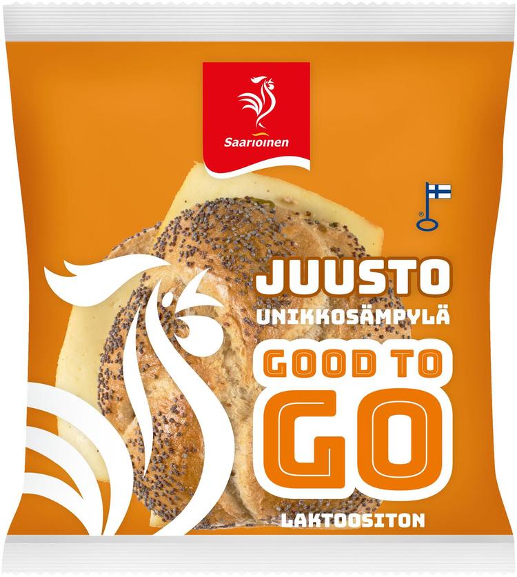 Saarioinen Good to Go Unikkosämpylä Juusto, täytetty leipä 130g