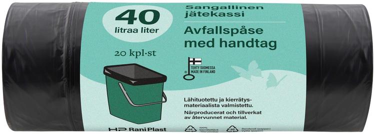 HP Rani Plast 40 L sangallinen jätekassi