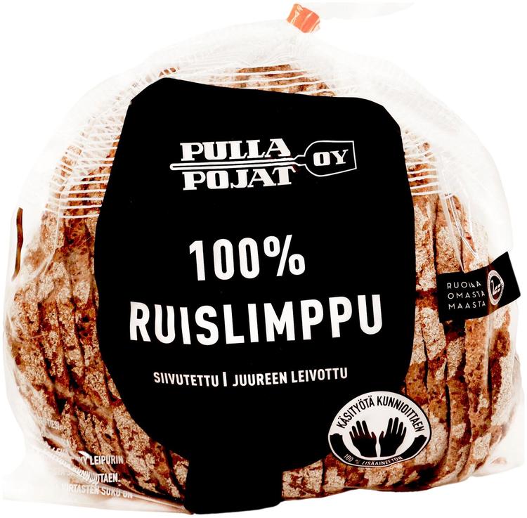 100% ruislimppu viipaleina