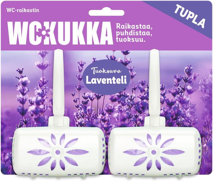 WC Kukka Laventeli tuplapakkaus wc-raikastin 2x50g