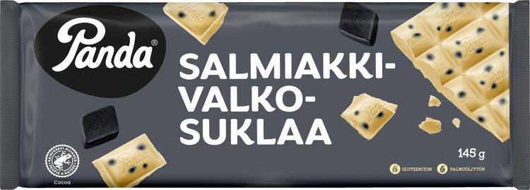 Panda salmiakki valkosuklaalevy 145g