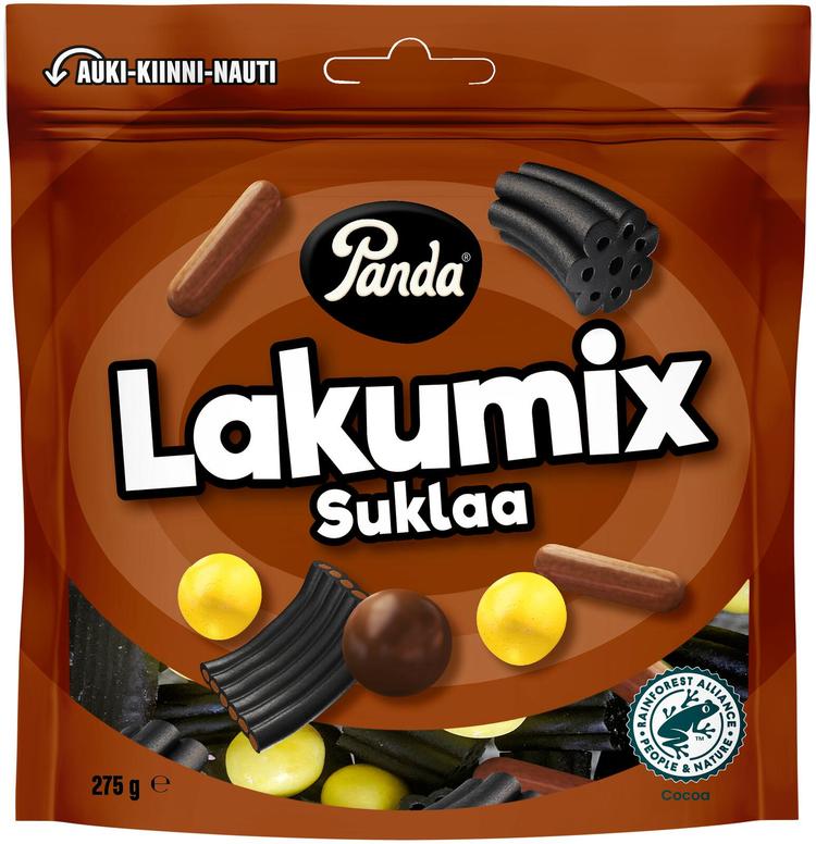 Panda LakuMix suklaa lakritsisekoitus 275g