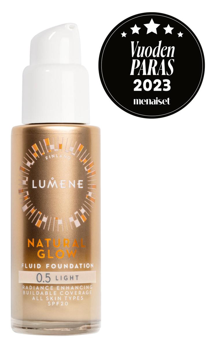 Lumene Natural Glow Heleyttävä meikkivoide SK20 0.5 Light 30 ml