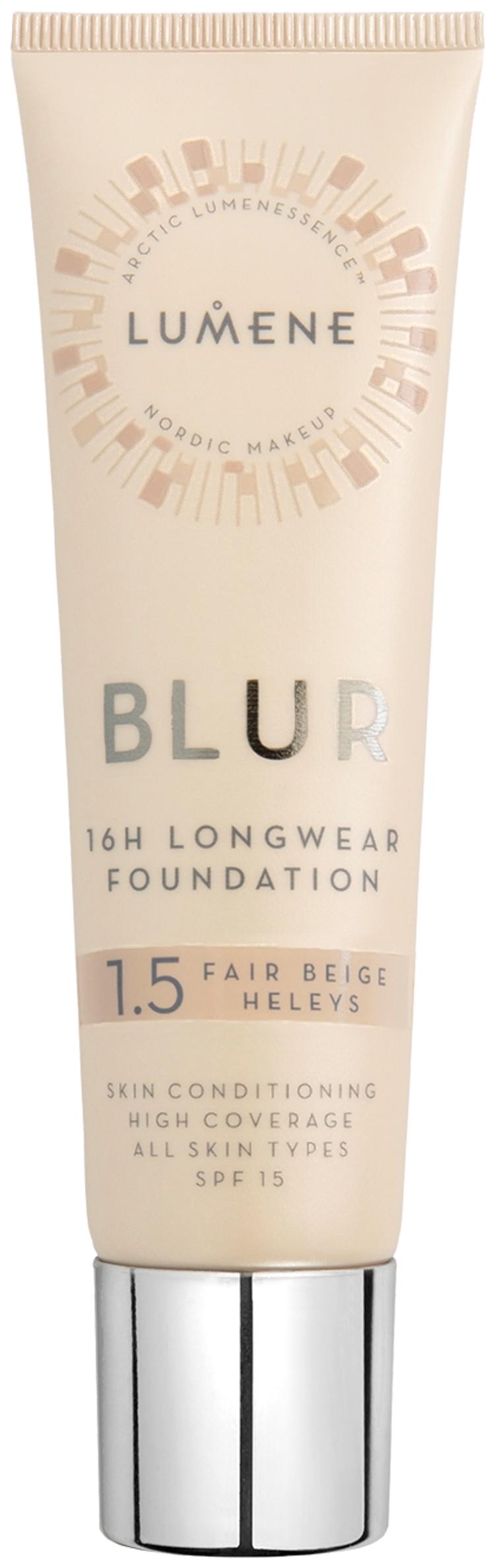 Lumene Blur Pitkäkestoinen meikkivoide SK15 1.5 Heleys 30ml