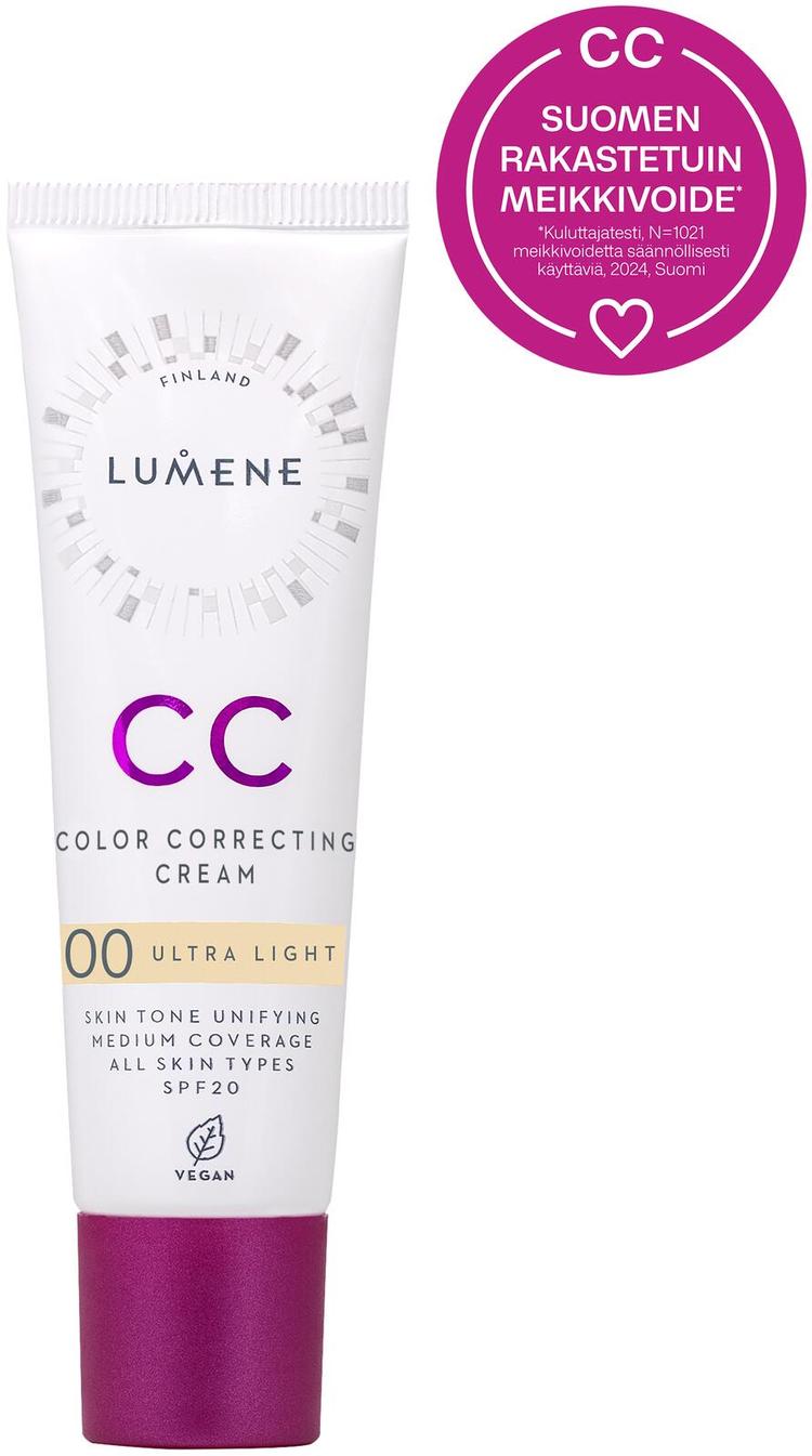 Lumene CC Color Correcting Meikkivoide SK20 00 Ultra Light 30 ml