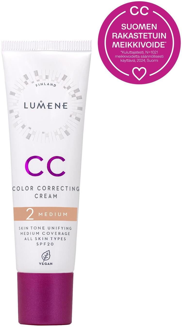 Lumene CC Color Correcting Meikkivoide SK20 2 Medium 30 ml