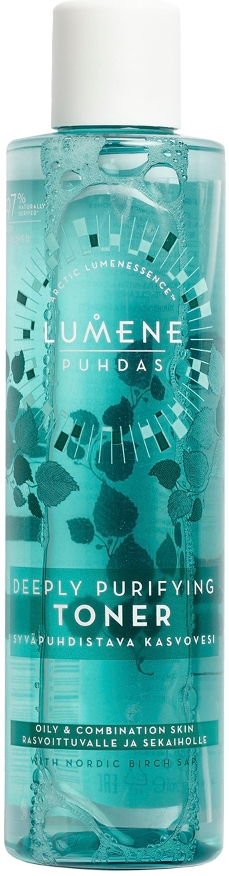 Lumene PUHDAS Syväpuhdistava kasvovesi 200ml