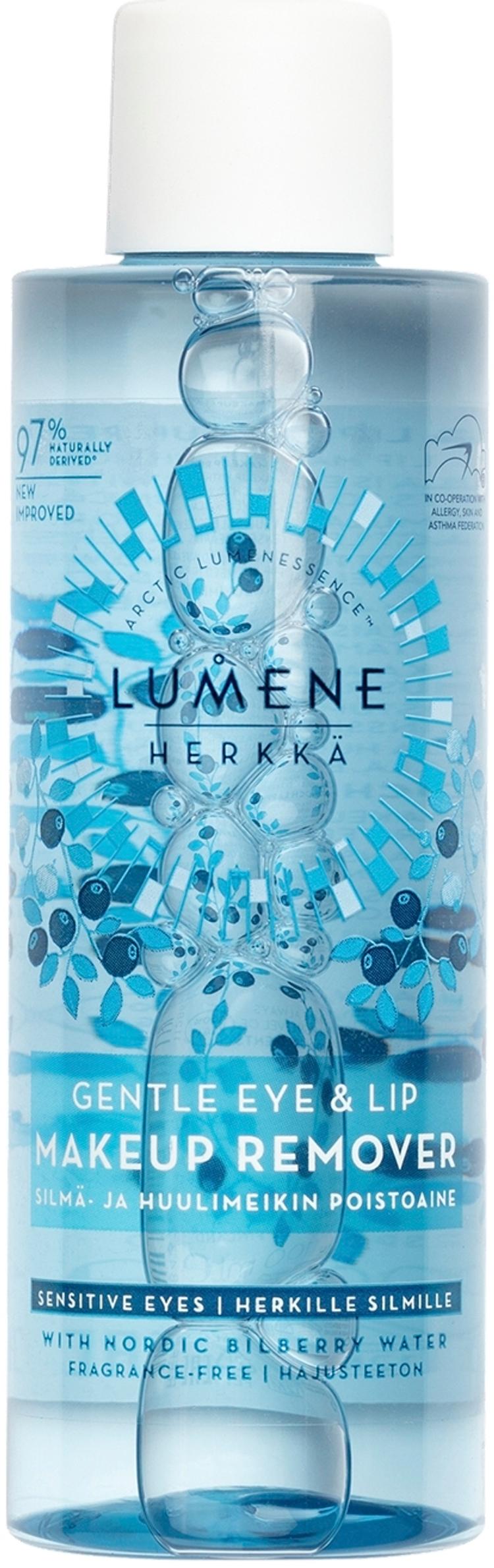 Lumene HERKKÄ Hellävarainen silmä- ja huulimeikin poistoaine 100ml