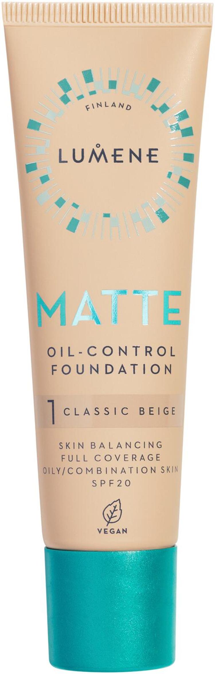 Lumene Matte Oil-control Mattameikkivoide SPF20 1 Classic Beige 30 ml