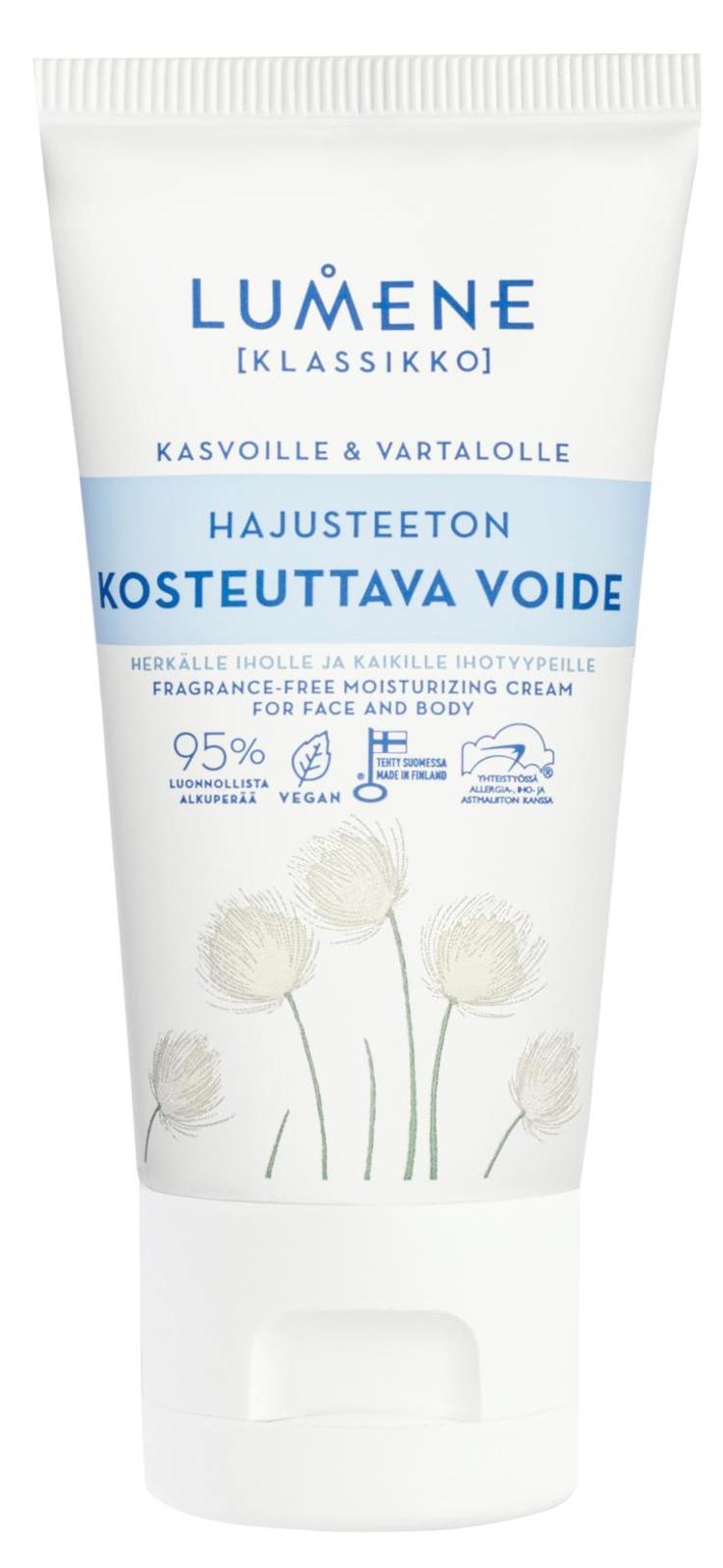 Lumene KLASSIKKO Hajusteeton kosteuttava voide 75 ml