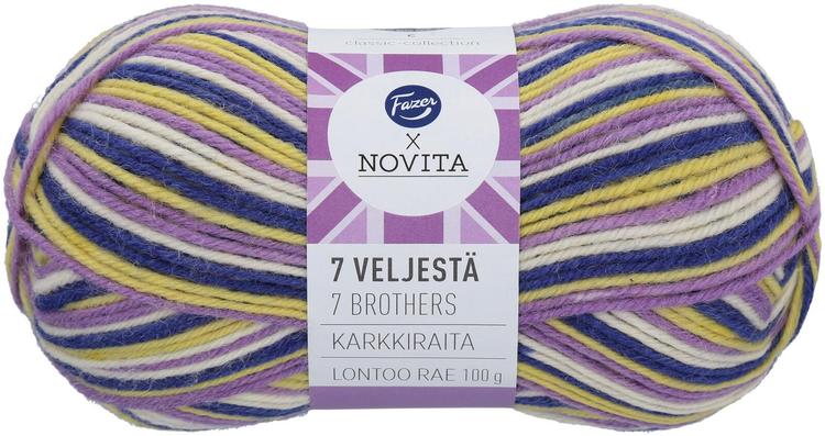 Fazer x Novita Neulelanka 7 Veljestä Karkkiraita Lontoon Rae